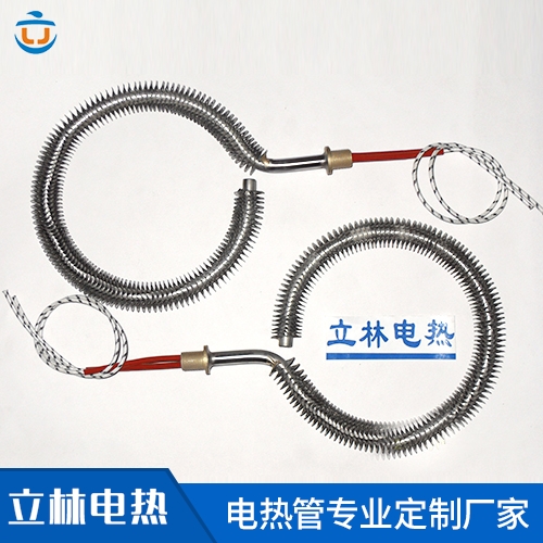 环形带翅片单头电热管...